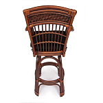 Барный стул из ротанга Eloise коричневый варинант исполнения - 4 | Loft Concept во Владивостоке