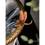 Чаша из прозрачного стекла с бронзовым рельефным ободком Eden Garden варинант исполнения - 6 | Loft Concept во Владивостоке