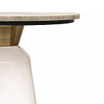 Кофейный столик с прозрачным основанием и столешницей с мраморным узором Transparent Base варинант исполнения - 2 | Loft Concept во Владивостоке