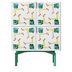 Тумба  с рисунком ShortT Pina Colada Green варинант исполнения - 1 | Loft Concept во Владивостоке