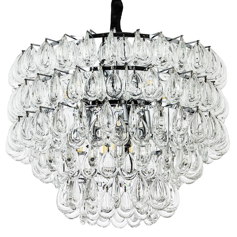 Люстра с хрустальными подвесками в виде капель Antoine Crystal Drops Chrome Chandelier 9 Хром Прозрачное Стекло Люстра с хрустальными подвесками в виде капель Antoine Crystal Drops Chrome Chandelier 9 Хром Прозрачное Стекло во Владивостоке | Loft Concept