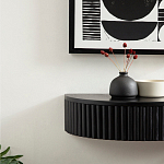 Прикроватный подвесной столик с ящиком черный Bedside Hanging Table варинант исполнения - 5 | Loft Concept во Владивостоке