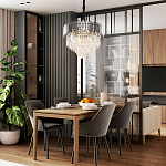 Люстра с хрустальным декором Luxxu Crystal Chrome Chandelier варинант исполнения - 3 | Loft Concept во Владивостоке