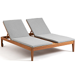 Шезлонг двухместный из эвкалипта Sunset варинант исполнения - 1 | Loft Concept во Владивостоке