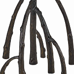 Торшер с цилиндрическим абажуром на каркасе в виде корня растения Curling Light варинант исполнения - 3 | Loft Concept во Владивостоке