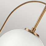 Подвесной светильник с белым плафоном в форме шара в арочной подвеске Hinkley варинант исполнения - 17 | Loft Concept во Владивостоке