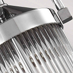 Подвесной светильник цвета хром с рифленым стеклянным цилиндрическим плафоном в современном стиле Feiss варинант исполнения - 5 | Loft Concept во Владивостоке