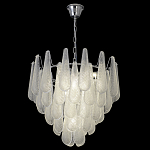 Люстра с подвесками из рифленного стекла в форме капель Textured Glass Chandelier варинант исполнения - 16 | Loft Concept во Владивостоке