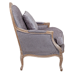 Кресло Ava Classical Armchair brown and grey velour варинант исполнения - 2 | Loft Concept во Владивостоке