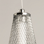 Люстра круглая каскадня с 5-ю плафонами из металлической сетки Mesh Lampshade Lighting варинант исполнения - 9 | Loft Concept во Владивостоке