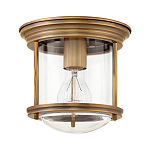 Потолочный светильник для ванных комнат с цилиндрическим стеклянным плафоном и одной лампой Hinkley варинант исполнения - 5 | Loft Concept во Владивостоке