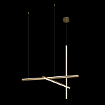 Люстра с 3-мя  пересекающимися цилиндрическими плафонами на тонких тросах Trumpet tube варинант исполнения - 3 | Loft Concept во Владивостоке