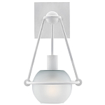 Бра белое с матовым стеклянным плафоном в форме шара White Lighthouse варинант исполнения - 2 | Loft Concept во Владивостоке