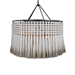 Люстра серая плетеная с кисточками Boho Tassel Chandelier варинант исполнения - 1 | Loft Concept во Владивостоке