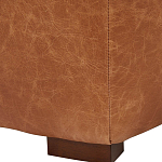 Кожаное модульное кресло коричневое без подлокотников с подушкой Coul Leather Modular Armchair варинант исполнения - 5 | Loft Concept во Владивостоке