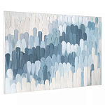 Панно декоративное с ручной росписью Blue Strokes варинант исполнения - 1 | Loft Concept во Владивостоке