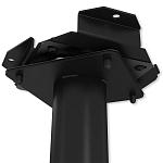 Барный стул вращающийся со спинкой и подлокотниками Douglas Rhombus Черный Велюр варинант исполнения - 7 | Loft Concept во Владивостоке