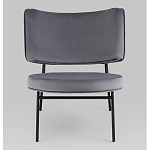 Мини-кресло District Lounge велюр серый варинант исполнения - 4 | Loft Concept во Владивостоке