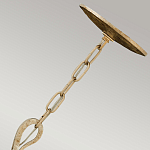 Люстра дизайнерская золотого цвета с 6-ю лампами на изогнутых рожках с текстурной поверхностью Hinkley варинант исполнения - 3 | Loft Concept во Владивостоке