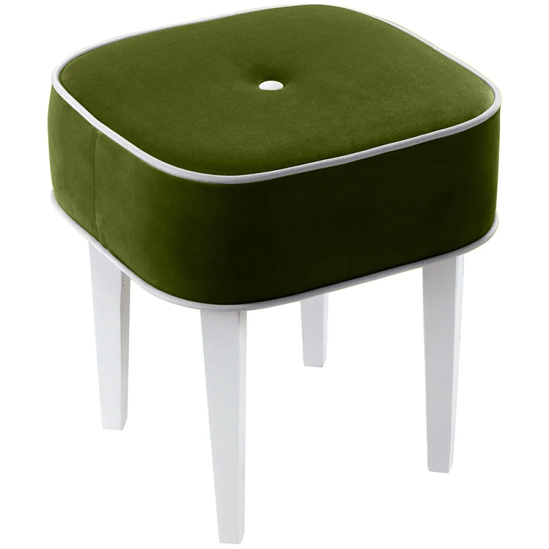 Квадратный мягкий пуф на белых ножках Winton Pouf Square Мульти Квадратный мягкий пуф на белых ножках Winton Pouf Square Мульти во Владивостоке | Loft Concept