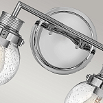 Бра для ванных комнат с прозрачным шарообразным плафоном из стекла с пузырьками на круглом основании Hinkley варинант исполнения - 20 | Loft Concept во Владивостоке