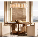 Люстра круглая Д110 см с абажуром из прямоугольных панелей Calling to Shine варинант исполнения - 2 | Loft Concept во Владивостоке