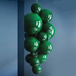 Люстра Grape Balls Зеленое стекло  варинант исполнения - 2 | Loft Concept во Владивостоке