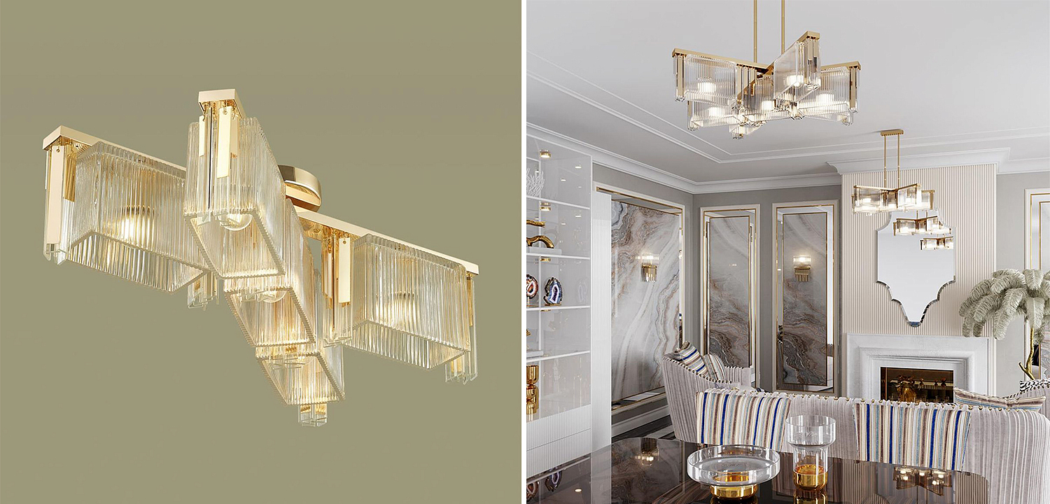 Люстра Madelen Gold Chandelier 5 Люстра Madelen Gold Chandelier 5 - Loft-Concept во Владивостоке
