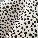 Мебельная ткань Искусственный мех  белый леопард 90 см T5-3 варинант исполнения - 2 | Loft Concept во Владивостоке