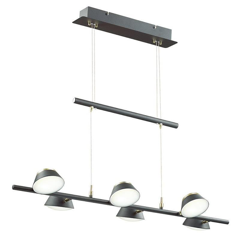 Люстра Solid Light Золотой Черный во Владивостоке | Loft Concept 