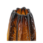 Ваза стеклянная янтарного цвета с текстурированным силуэтом Carambola варинант исполнения - 2 | Loft Concept во Владивостоке