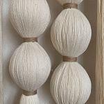 Панно на стену из хлопковых нитей White Morse Wall Hanging  варинант исполнения - 3 | Loft Concept во Владивостоке