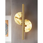 Бра  с фигурным мраморным рассеивателем Spiral of Warm Light варинант исполнения - 6 | Loft Concept во Владивостоке