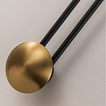 Бра с янтарным стеклянным диском и золотистыми акцентами Savio Glass Disc варинант исполнения - 3 | Loft Concept во Владивостоке