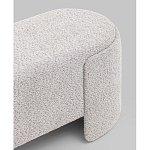 Банкетка Taks букле светло-серый варинант исполнения - 3 | Loft Concept во Владивостоке