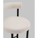 Стул полубарный Floreo букле молочный варинант исполнения - 2 | Loft Concept во Владивостоке