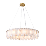 Люстра круглая декорированная натуральным камнем Stone Interior Accent варинант исполнения - 2 | Loft Concept во Владивостоке