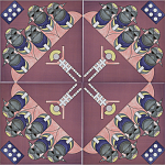 Плитка дизайнерская с узором Мангалоры варинант исполнения - 3 | Loft Concept во Владивостоке