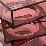 Стол журнальный в форме кубов Acrylic Furniture Lumina Crimson Clarity варинант исполнения - 4 | Loft Concept во Владивостоке