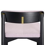 Барный стул из массива ясеня с обивкой из рогожки Elegant Ash Shape варинант исполнения - 4 | Loft Concept во Владивостоке