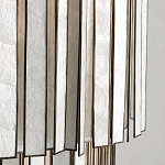 Потолочный светильник с подвесами из перламутра Unique Shine Effect варинант исполнения - 3 | Loft Concept во Владивостоке