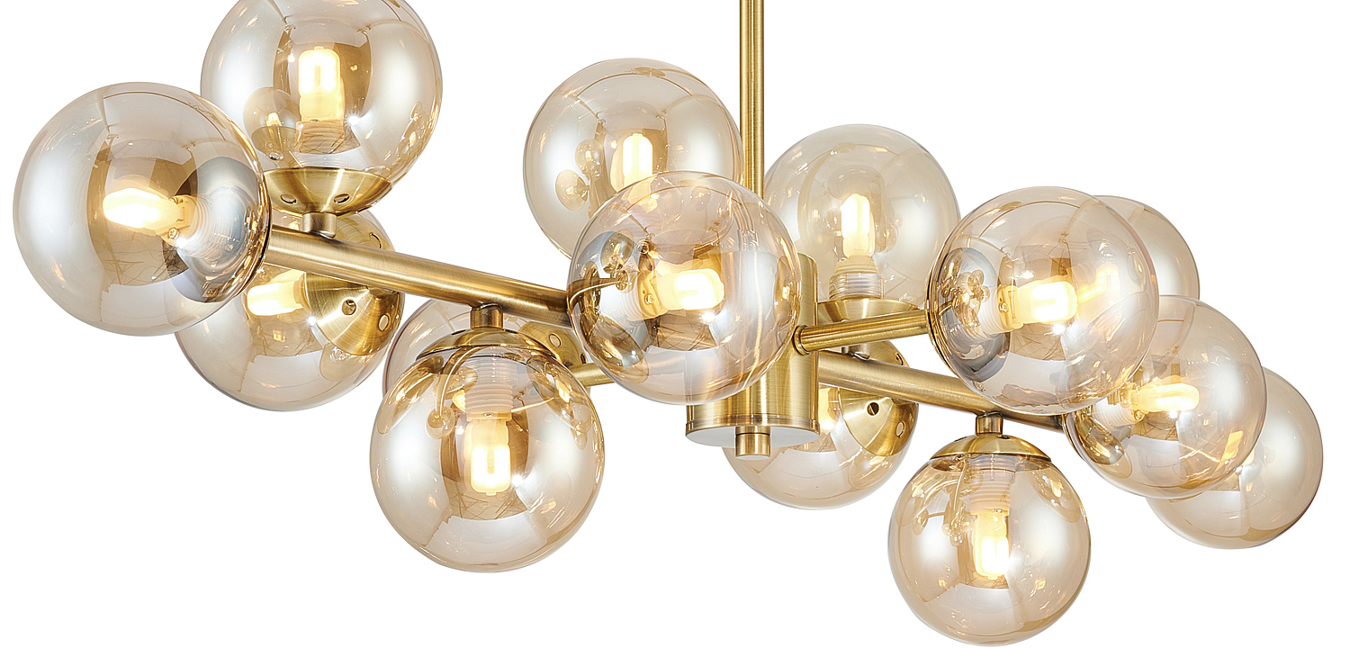Люстра Berries Chandelier amber 14 Люстра Berries Chandelier amber 14 - Loft-Concept во Владивостоке