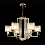 Люстра с 6-ю цилиндрическими плафонами из стекла Laurent варинант исполнения - 2 | Loft Concept во Владивостоке