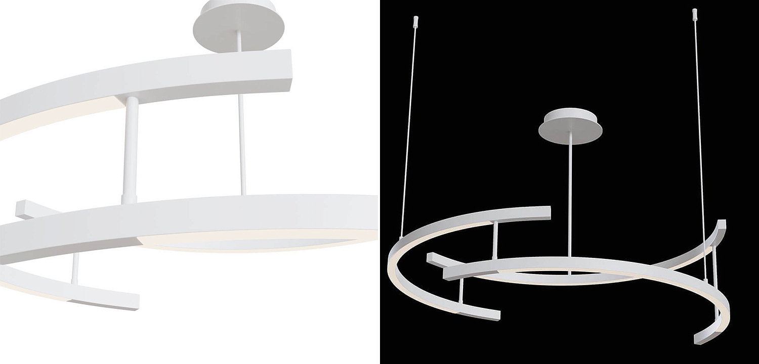 Люстра Smeragde Light Chandelier white arcs Люстра Smeragde Light Chandelier white arcs - Loft-Concept во Владивостоке