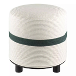 Пуф с плетеной светло-бежевой обивкой Serene Holidays варинант исполнения - 1 | Loft Concept во Владивостоке