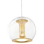 Подвесной светильник со стеклянным плафоном Inner Gleam Globe gold  варинант исполнения - 2 | Loft Concept во Владивостоке