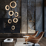 Подвесной светильник в форме кольца Cryptocrystalline Stone варинант исполнения - 5 | Loft Concept во Владивостоке