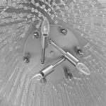 Люстра круглая с прозрачными стеклянными трубками Nembus варинант исполнения - 8 | Loft Concept во Владивостоке