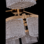 Люстра двухъярусная с текстурными овальными абажурами Splendor Palace Style варинант исполнения - 4 | Loft Concept во Владивостоке