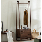 Вешалка деревянная с 2- мя ящиками Moon Walnut Furniture варинант исполнения - 2 | Loft Concept во Владивостоке